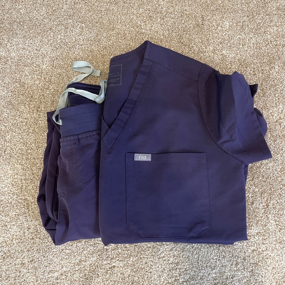 Purple Shadow Figs Scrubs